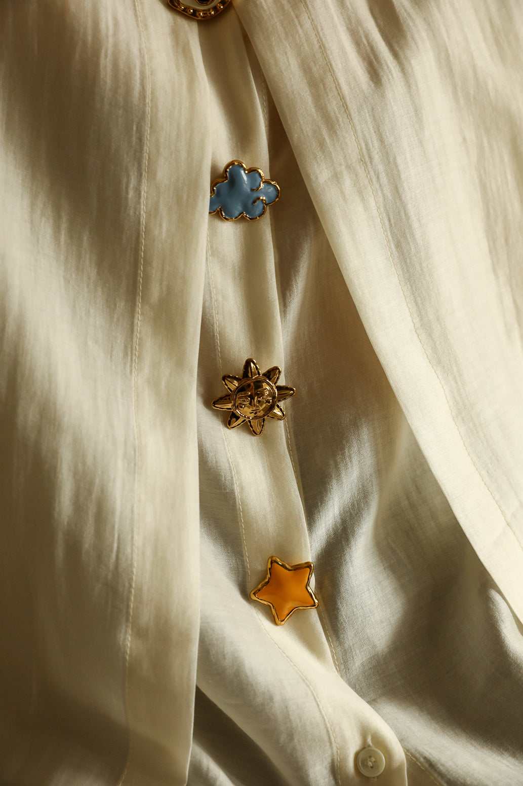 Dessin de chemise ETOILE, ocre