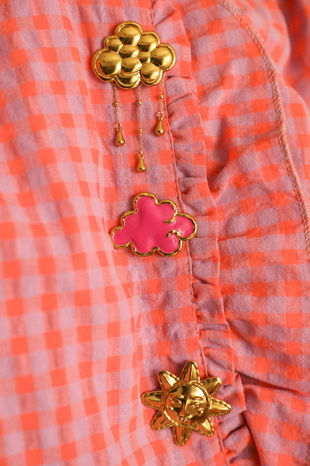 Dessin de chemise NUAGE, rose
