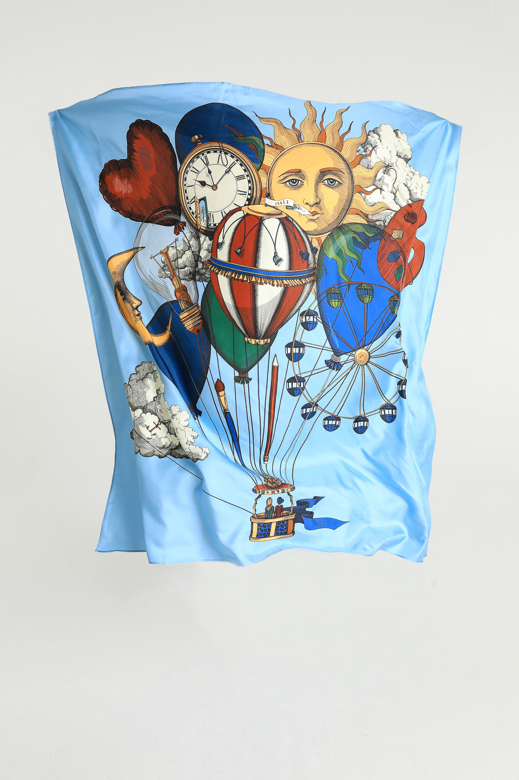 Carré de soie 130cm 10 ans, neutre