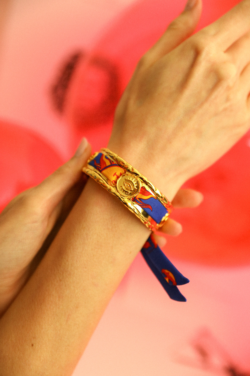 Bracelet en soie 1cm Astrologie Flashy