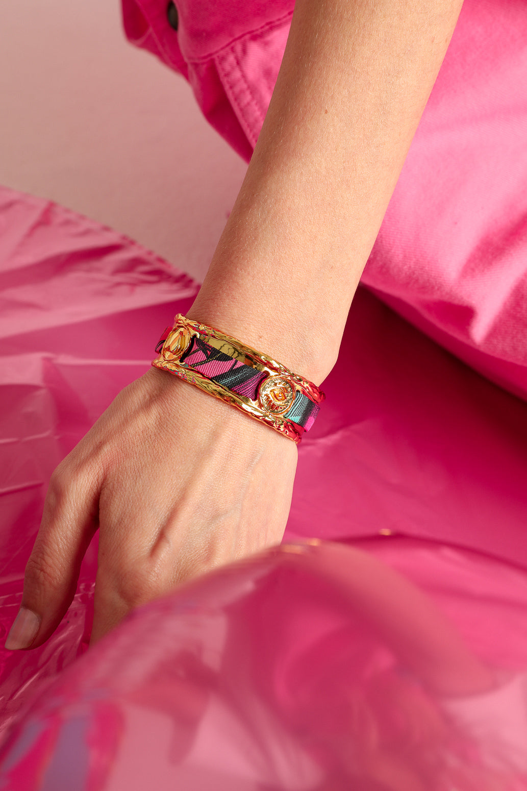 Irma cuff and its Blue Words ribbon