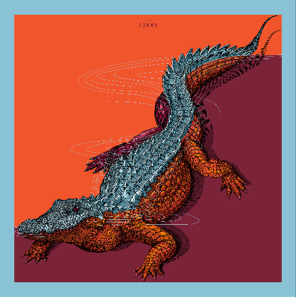 Mouchoir de poche 30cm Crocodile, Pop