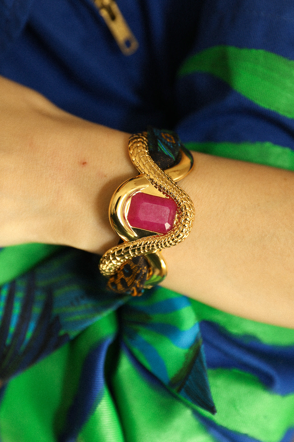 Bracelet en soie 4cm Fantastiques, flashy