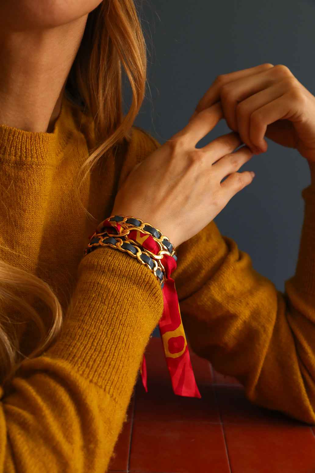 Petite manchette Décembre Bleue, Automne N°26