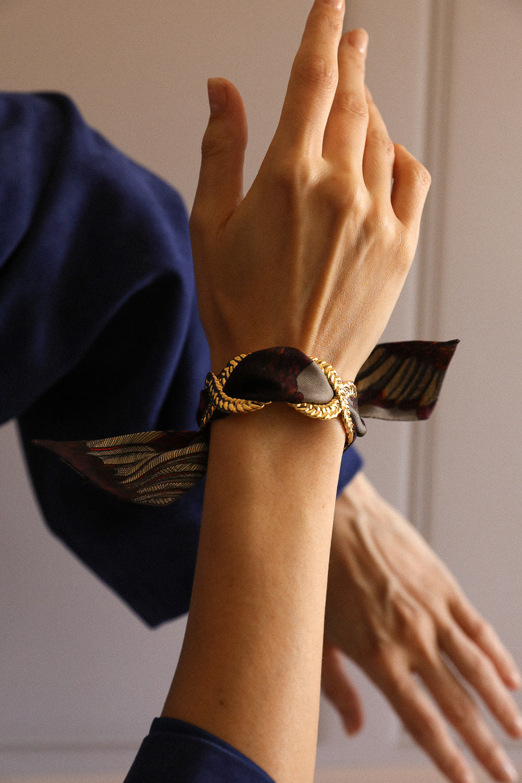 Manchette Tresse Or Brillant, Automne N°26