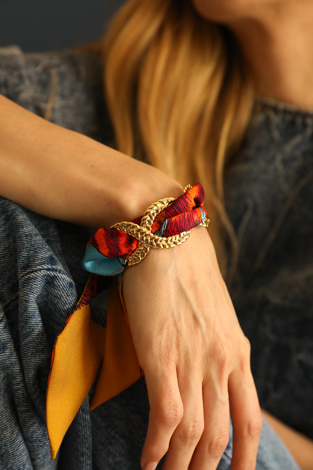 Manchette Tresse Or Brillant, Automne N°26