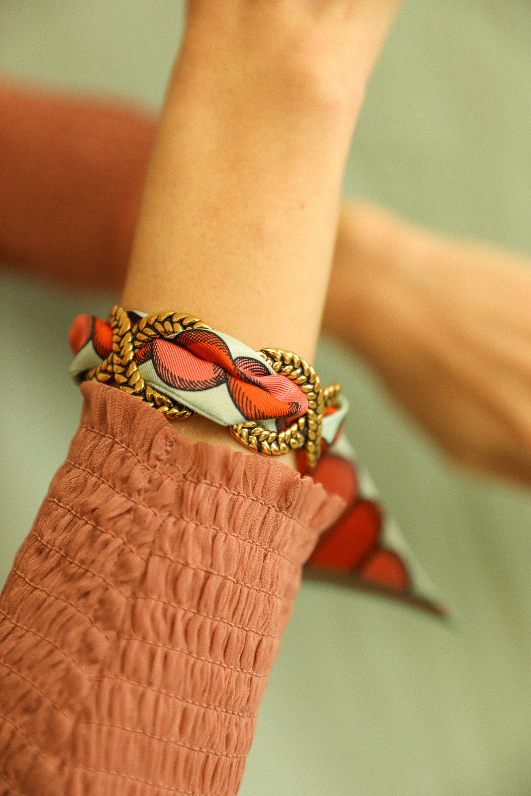 Bracelet en soie 4cm Bim, neutre
