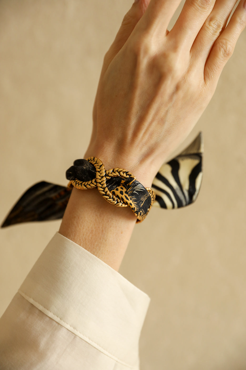Bracelet en soie 4cm Fantastiques, neutre