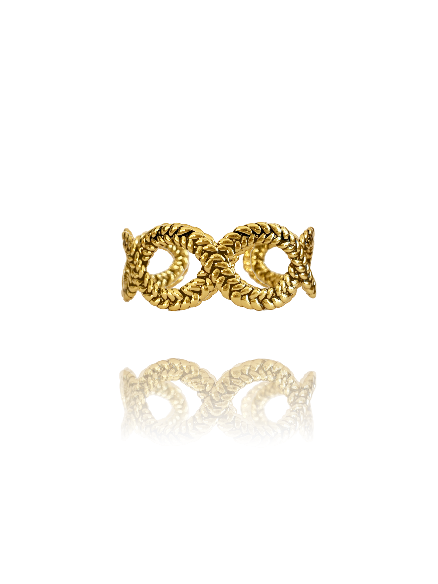 Manchette Tresse or vieillit