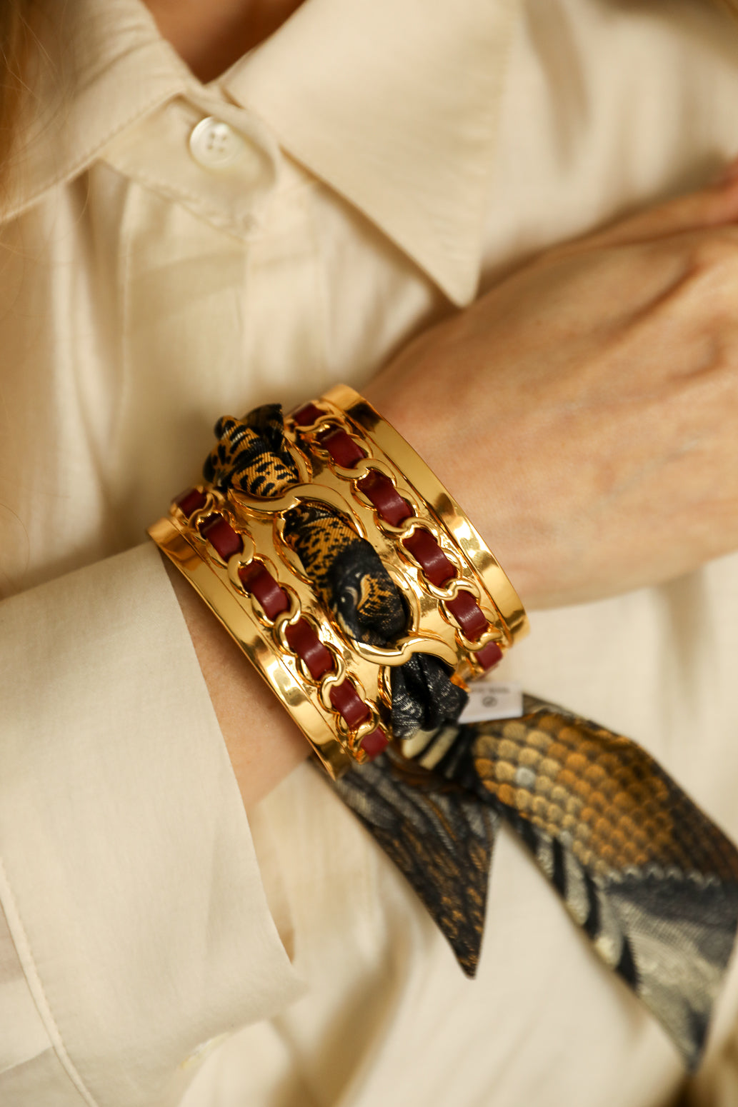 Bracelet en soie 4cm Fantastiques, neutre