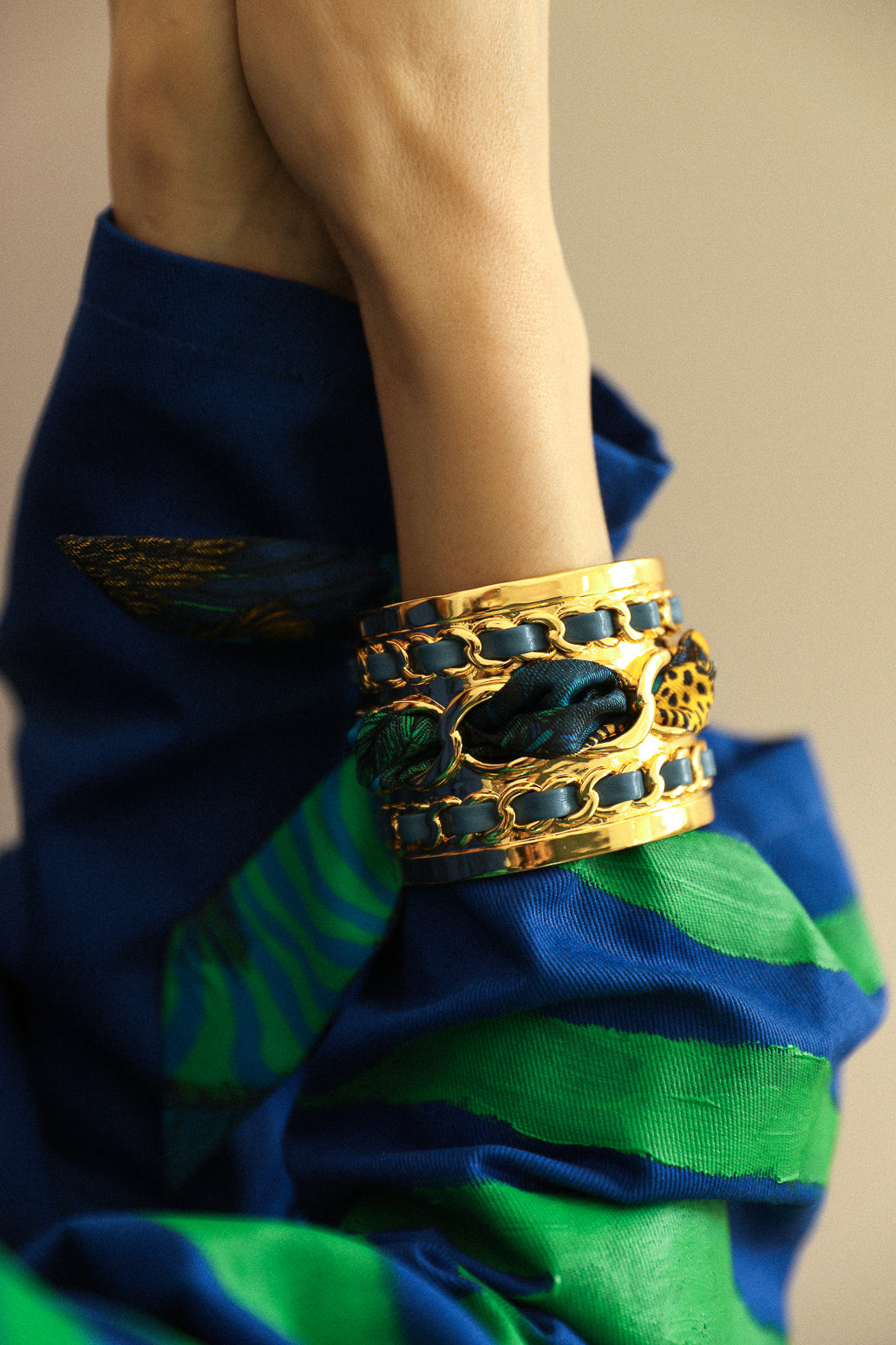 Bracelet en soie 4cm Fantastiques, flashy