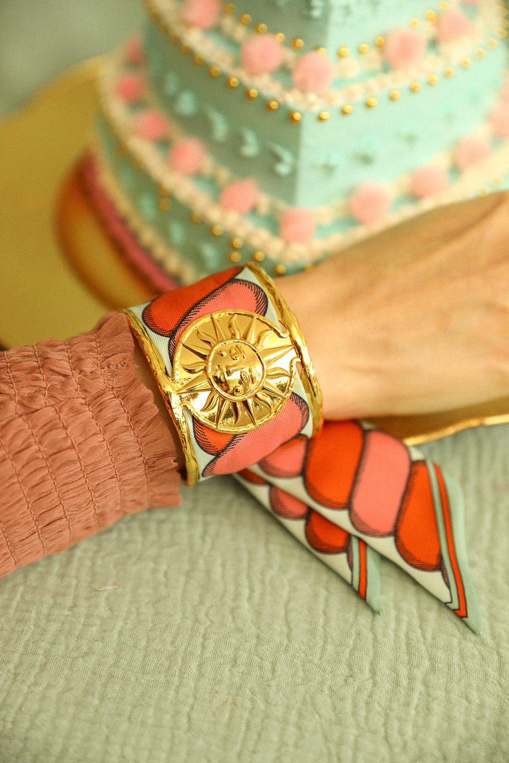 Bracelet en soie 4cm Bim, neutre