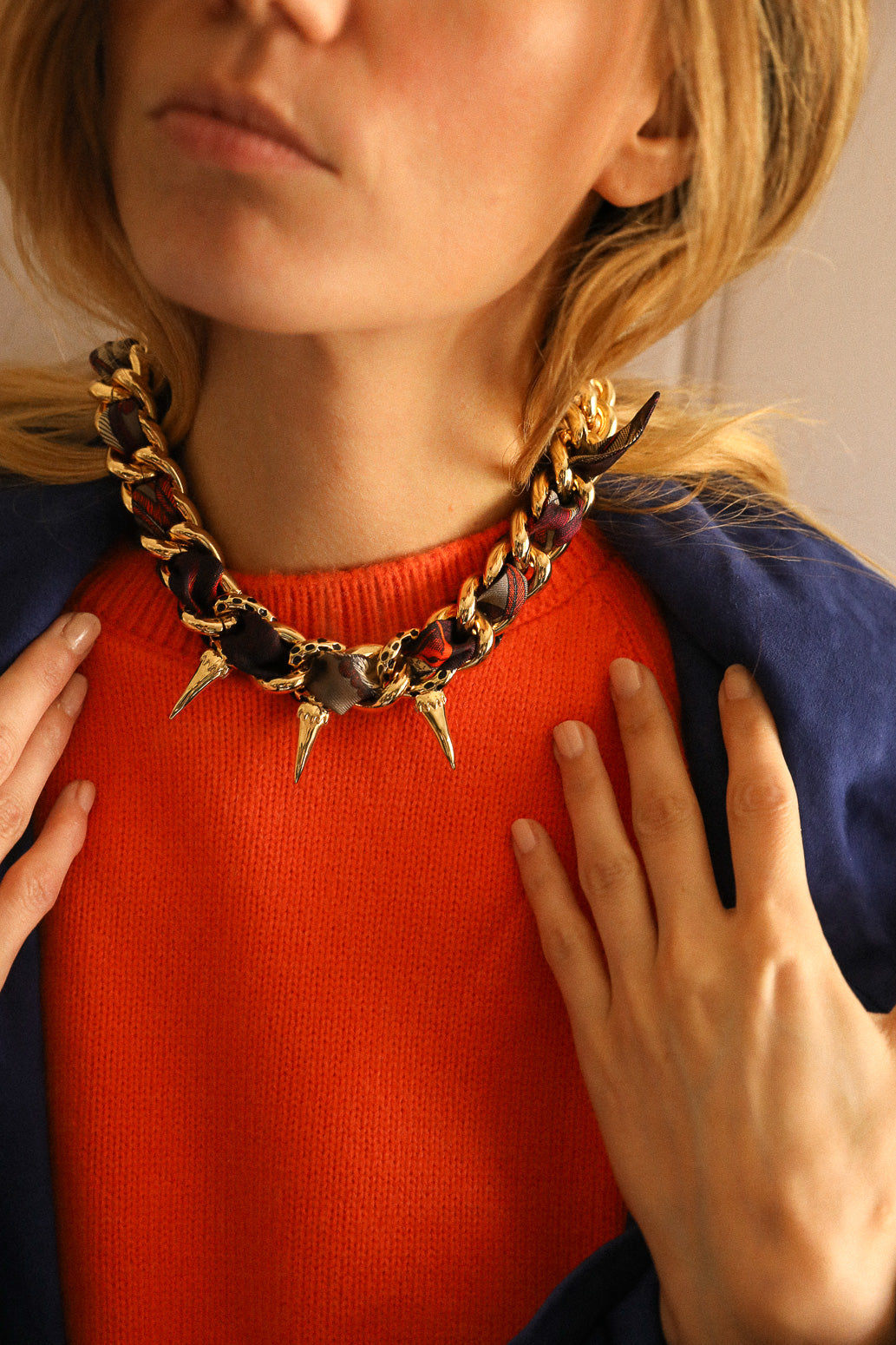 Collier Léopard or, Automne N°26