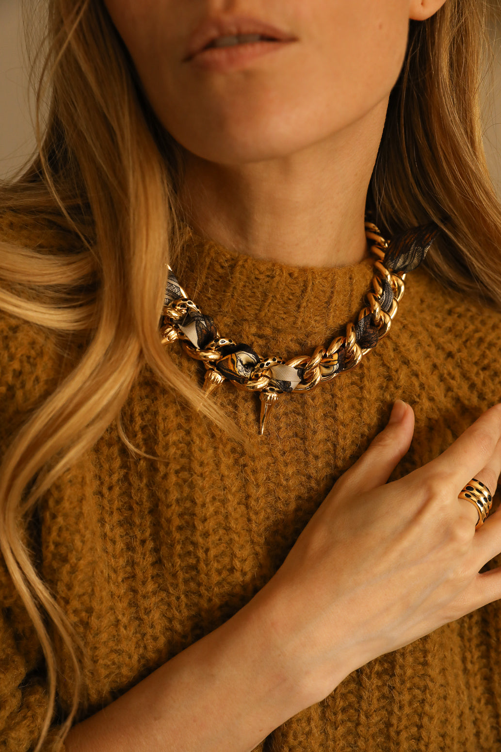 Collier Léopard Or