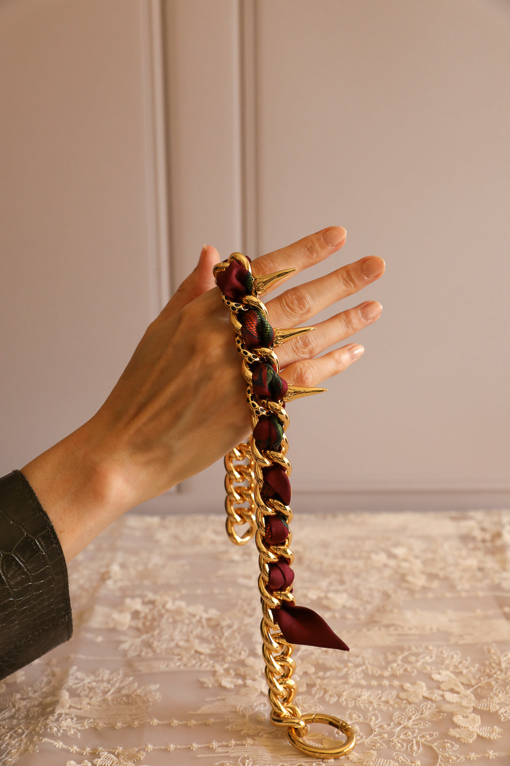 Collier Léopard Or