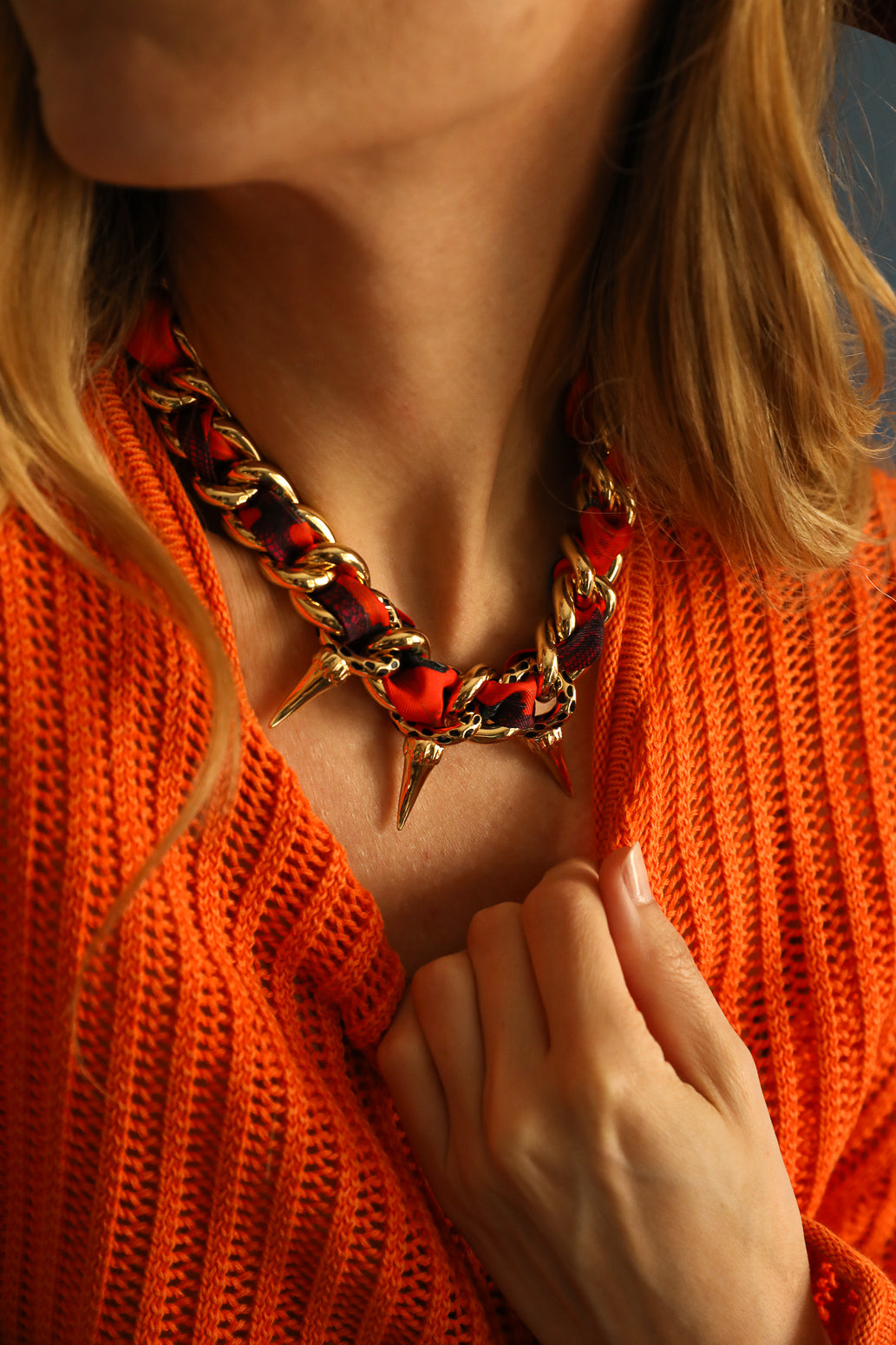 Collier Léopard or, Automne N°26