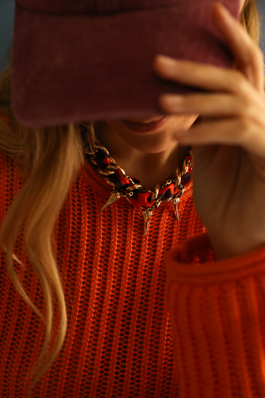 Collier Léopard or, Automne N°26