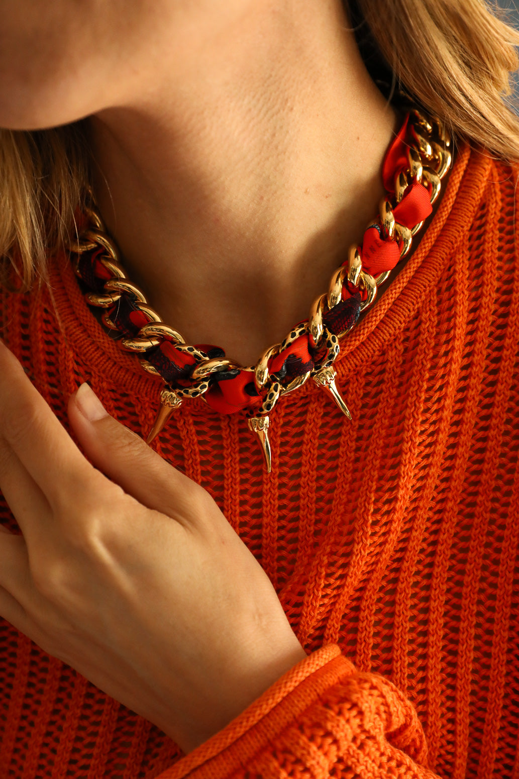Collier Léopard or, Automne N°26