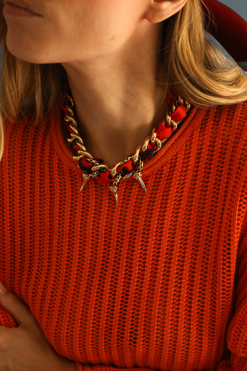 Collier Léopard or, Automne N°26