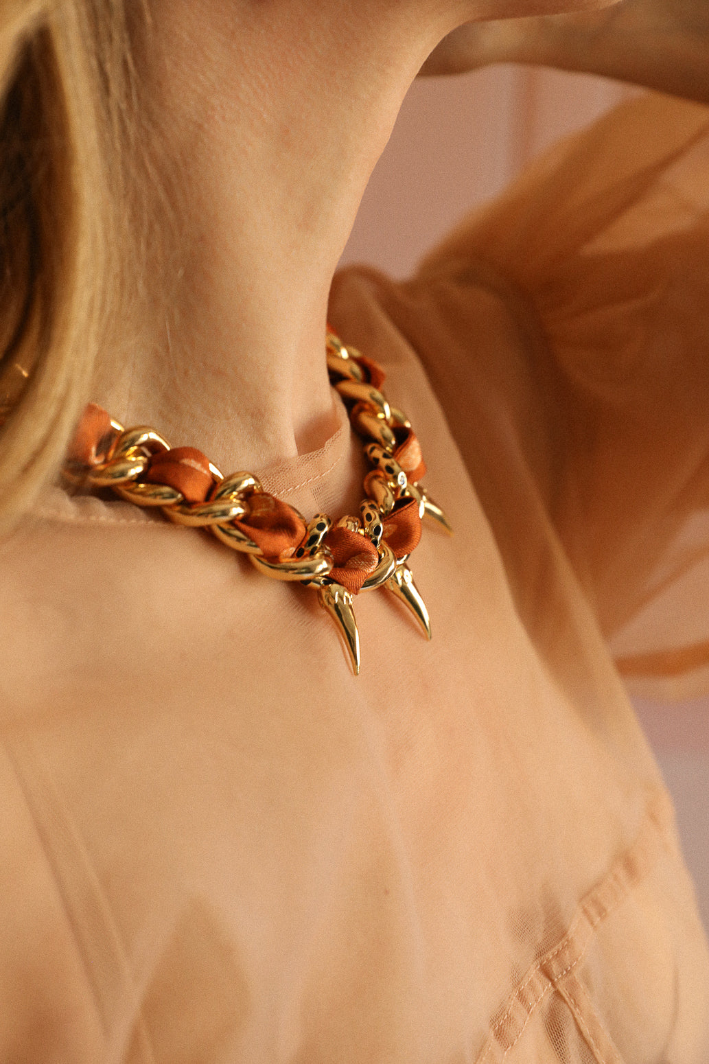 Collier Léopard Or