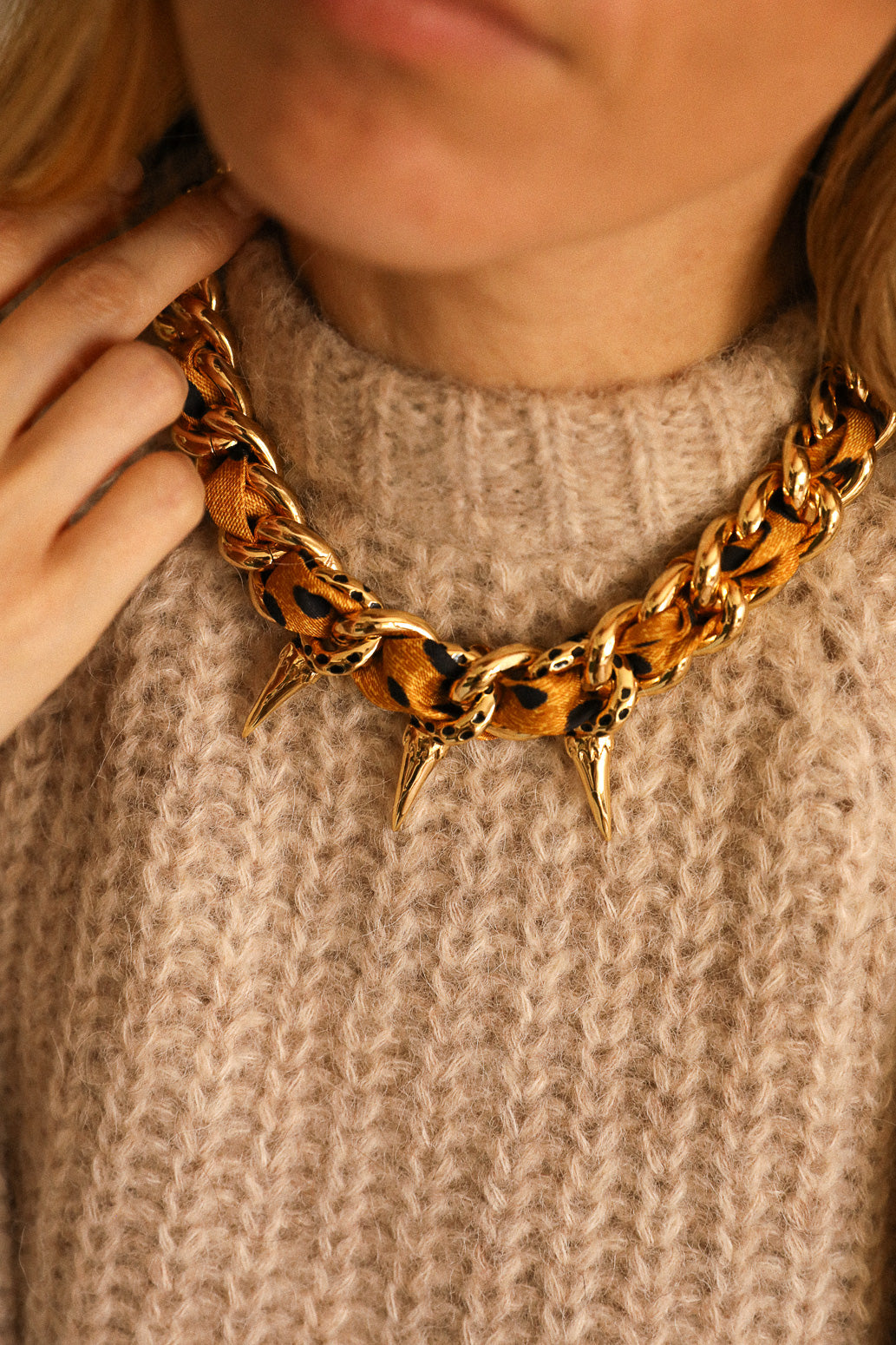 Collier Léopard Or