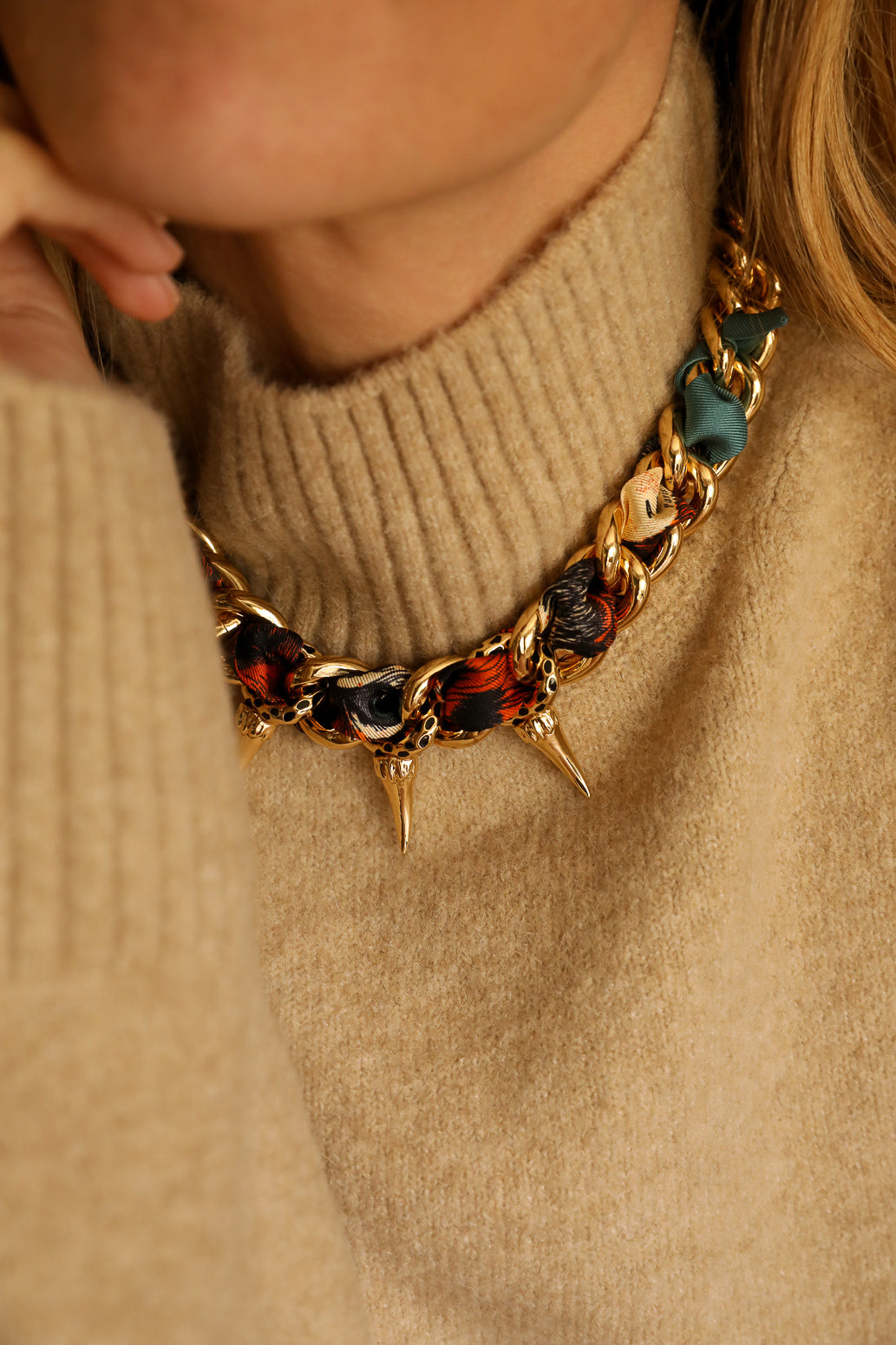 Collier Léopard Or
