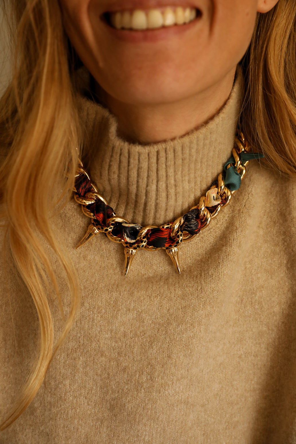 Collier Léopard Or