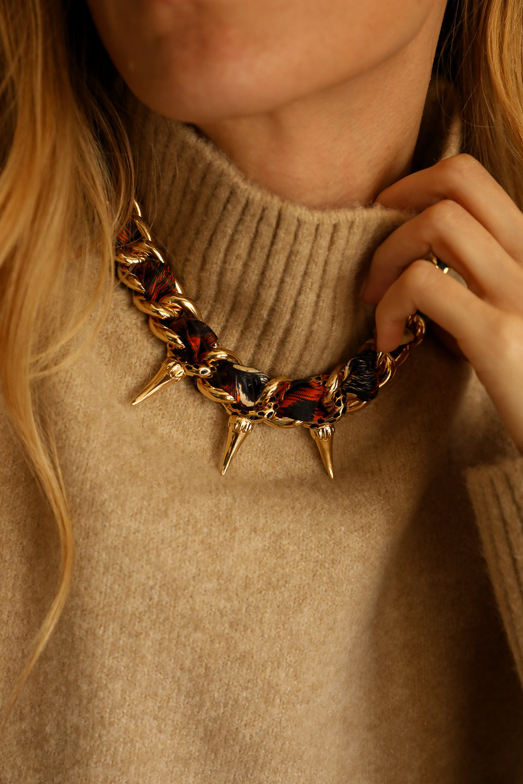 Collier Léopard or, Automne N°26