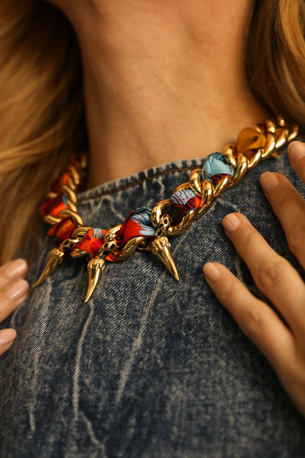 Collier Léopard or, Automne N°26