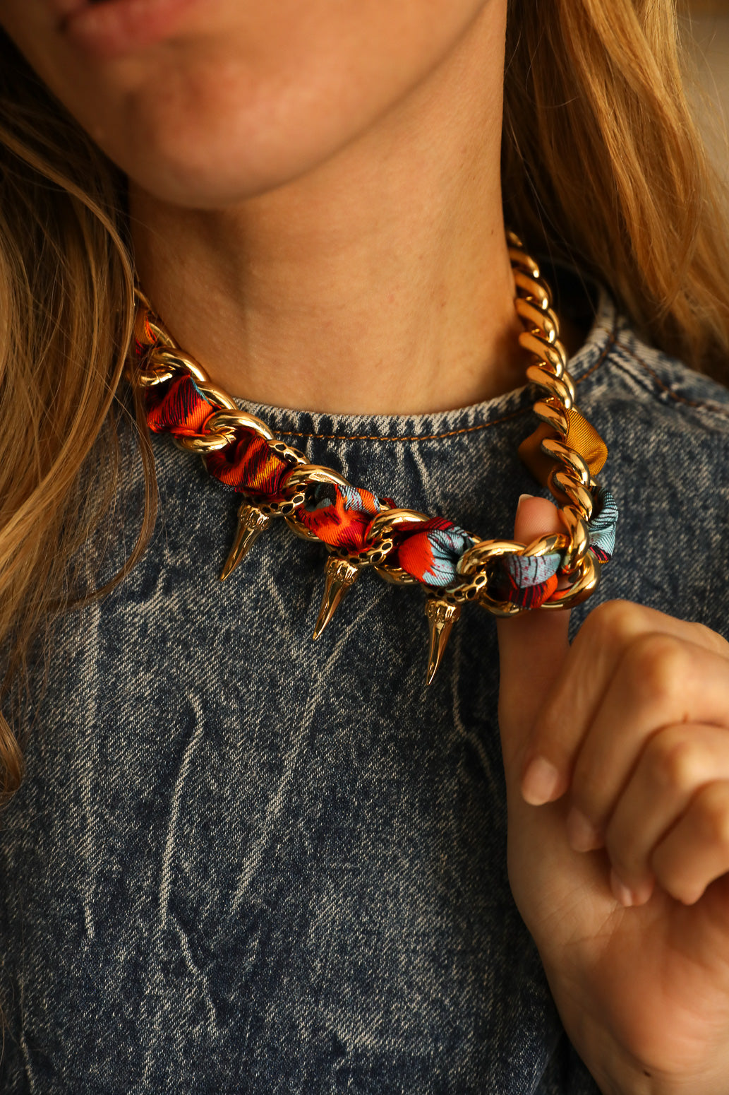 Collier Léopard or, Automne N°26