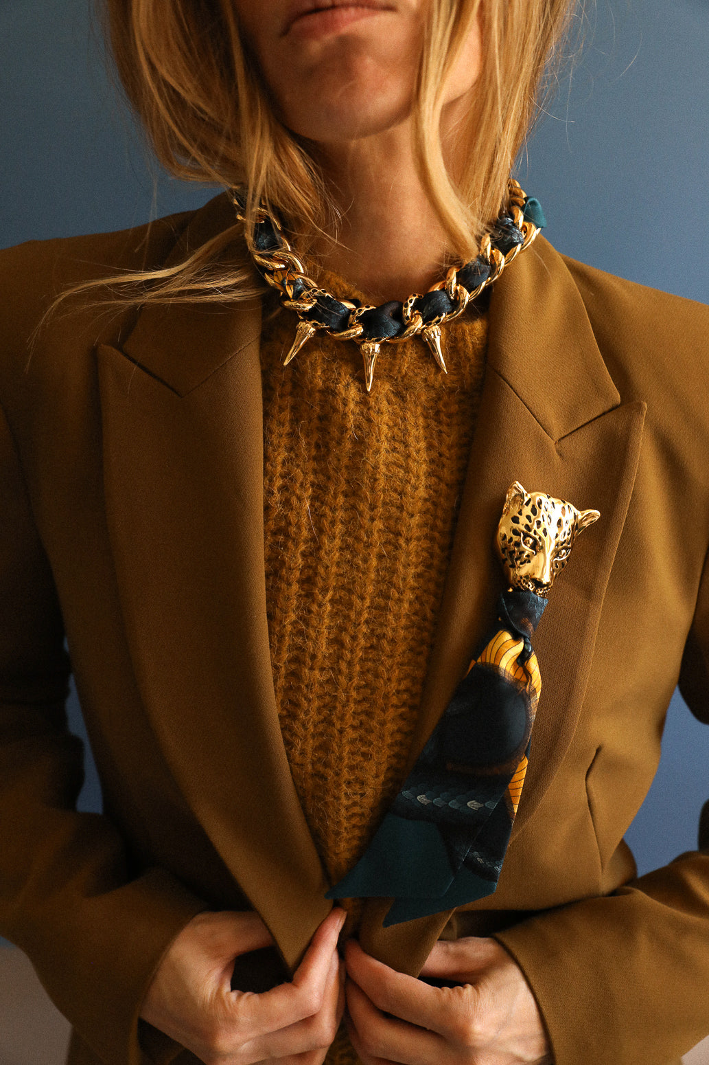 Collier Léopard Or