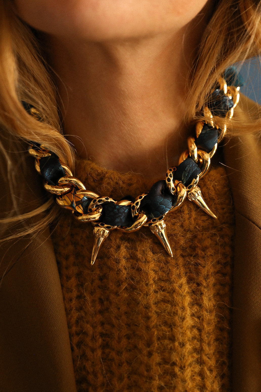 Collier Léopard argent, Automne N°26
