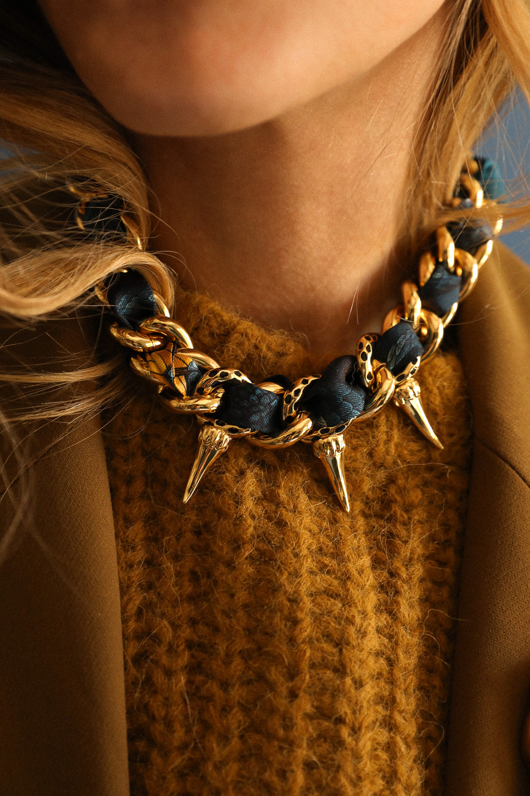 Collier Léopard argent, Automne N°26