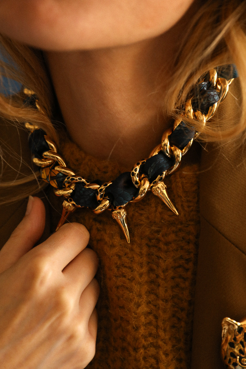 Collier Léopard argent, Automne N°26