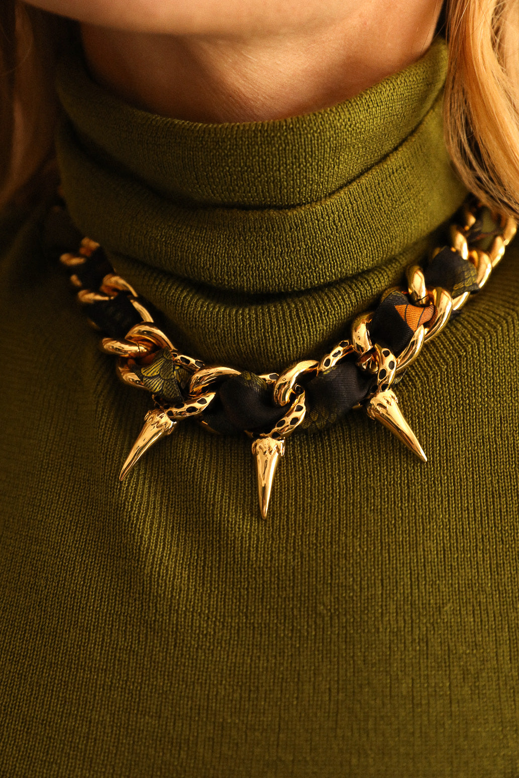Collier Léopard Or