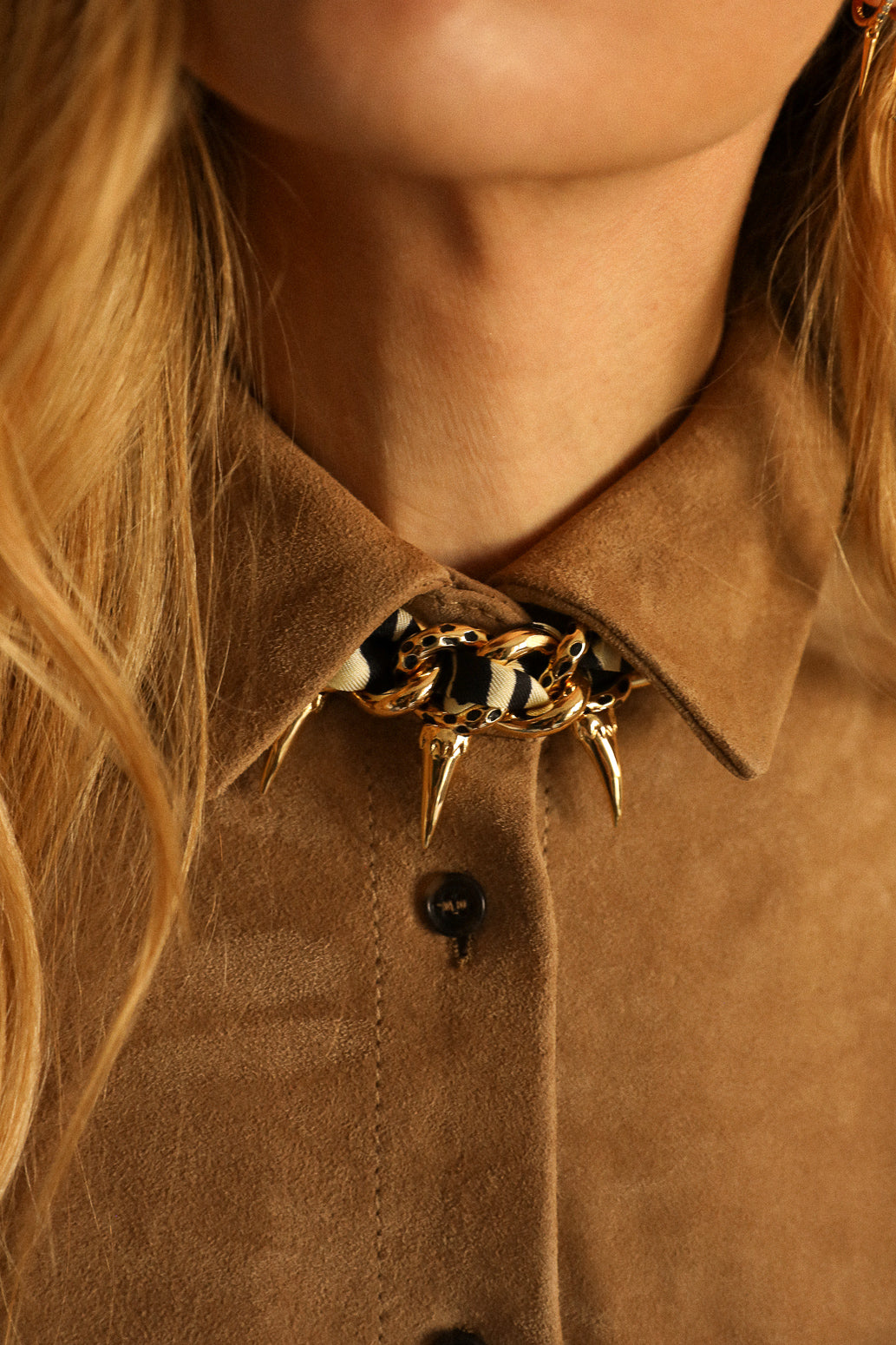 Collier Léopard Or