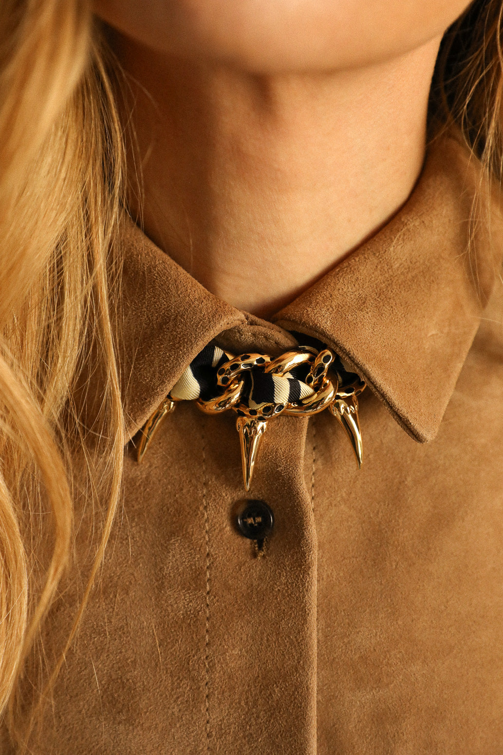 Collier Léopard Or
