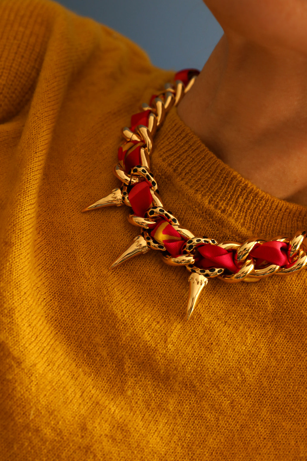 Collier Léopard Or