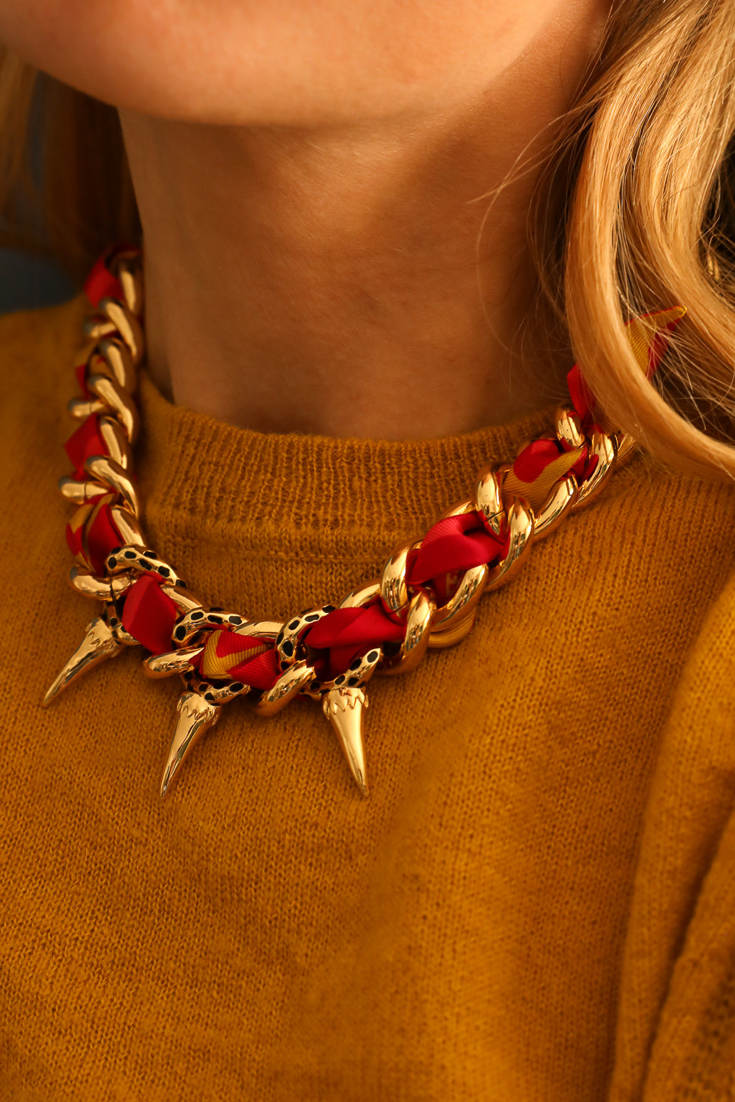 Collier Léopard or, Automne N°26