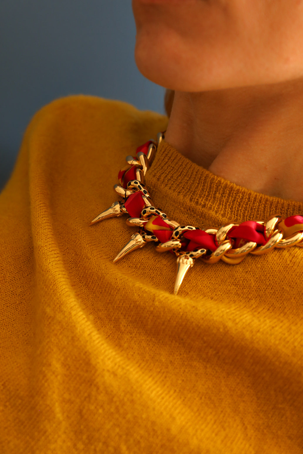 Collier Léopard or, Automne N°26