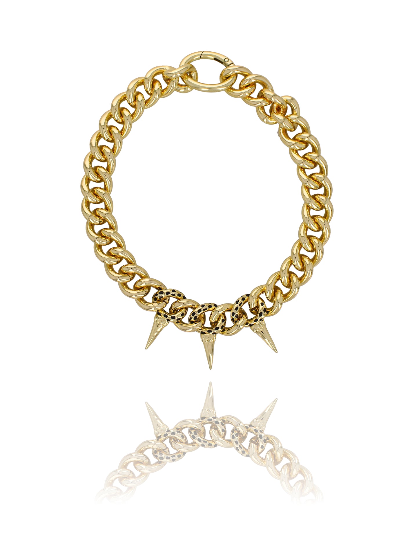 Collier Léopard or, Automne N°26