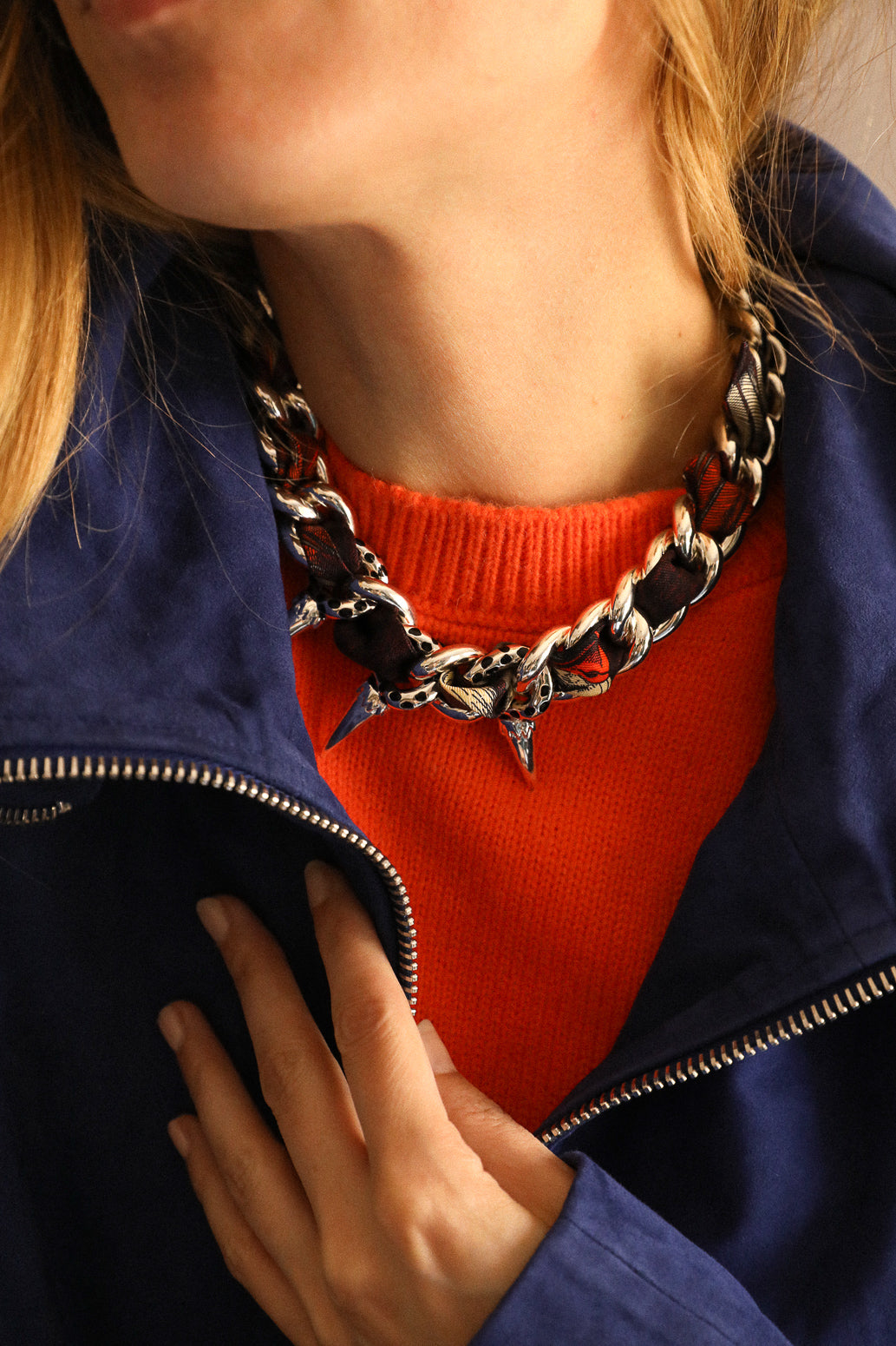 Collier Léopard argent, Automne N°26