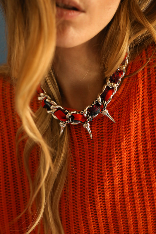 Collier Léopard argent, Automne N°26