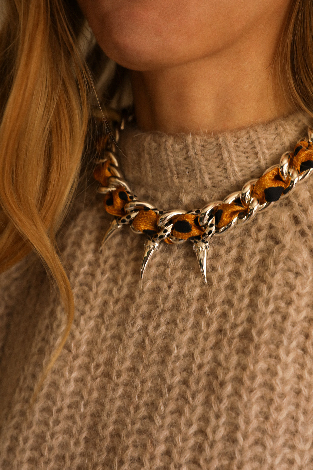 Collier Léopard Or