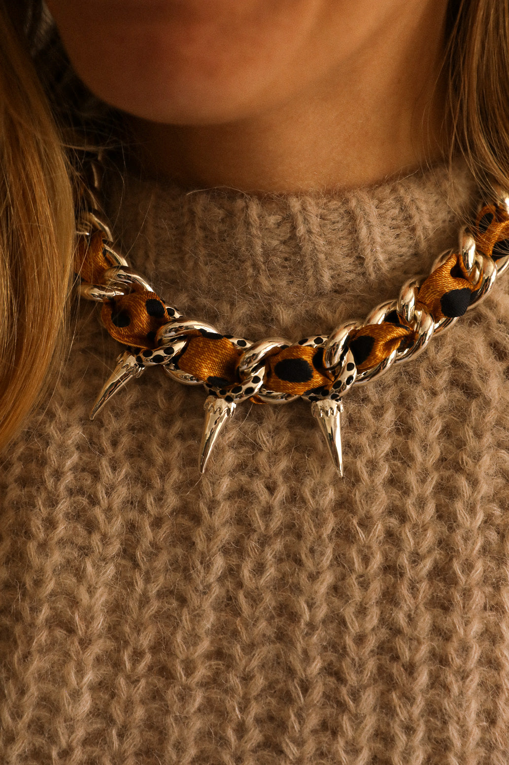 Collier Léopard Or