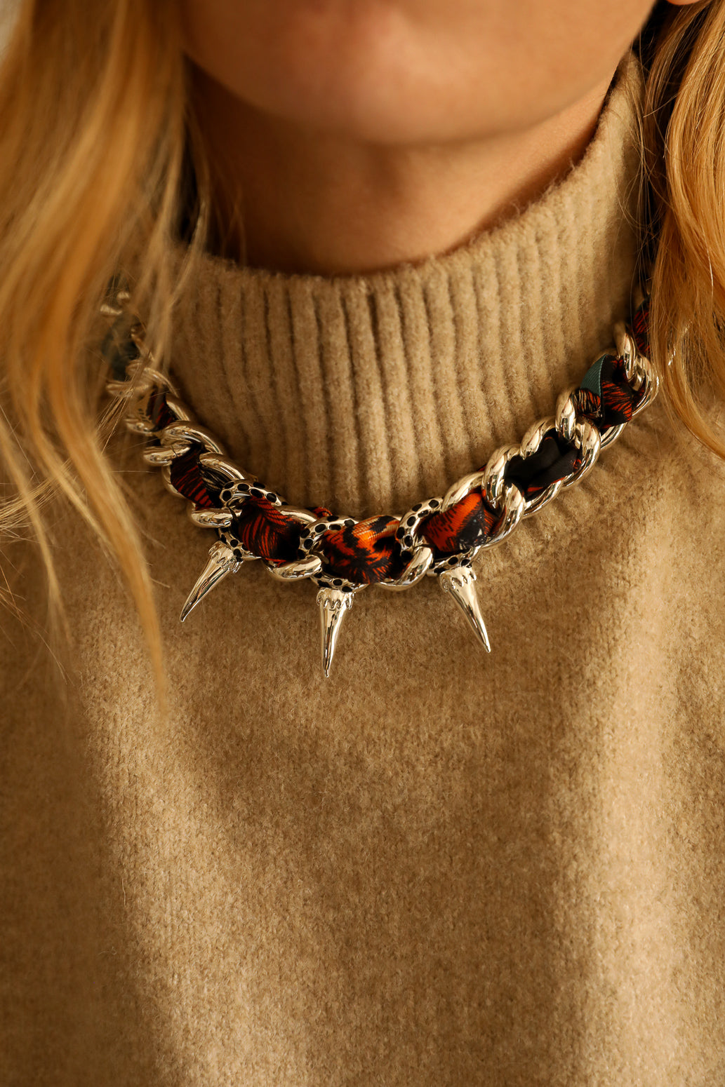 Collier Léopard argent, Automne N°26