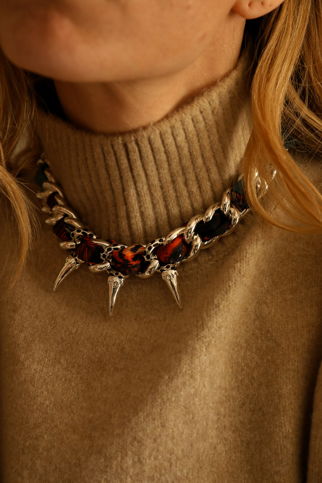 Collier Léopard argent, Automne N°26