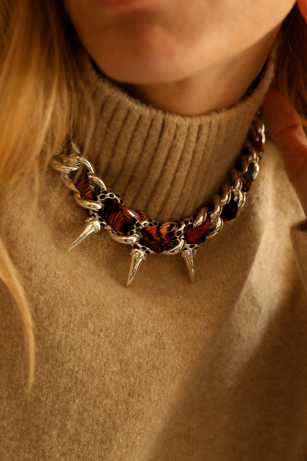 Collier Léopard argent, Automne N°26