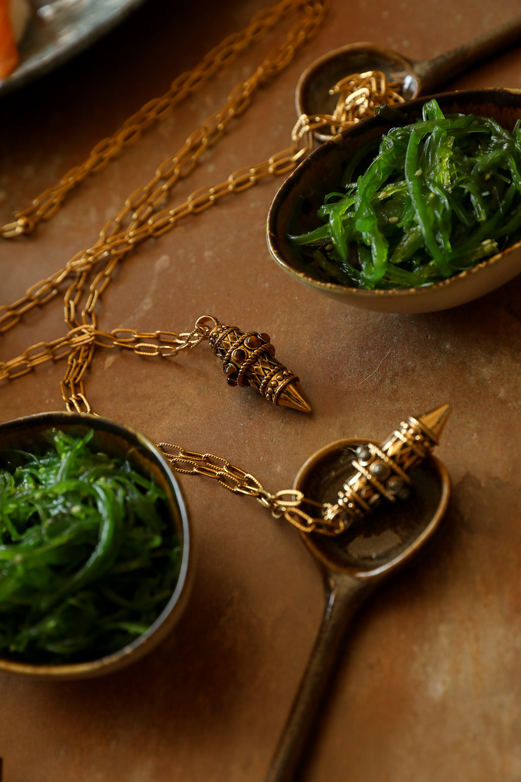 Collier Pendule Oeil de Tigre