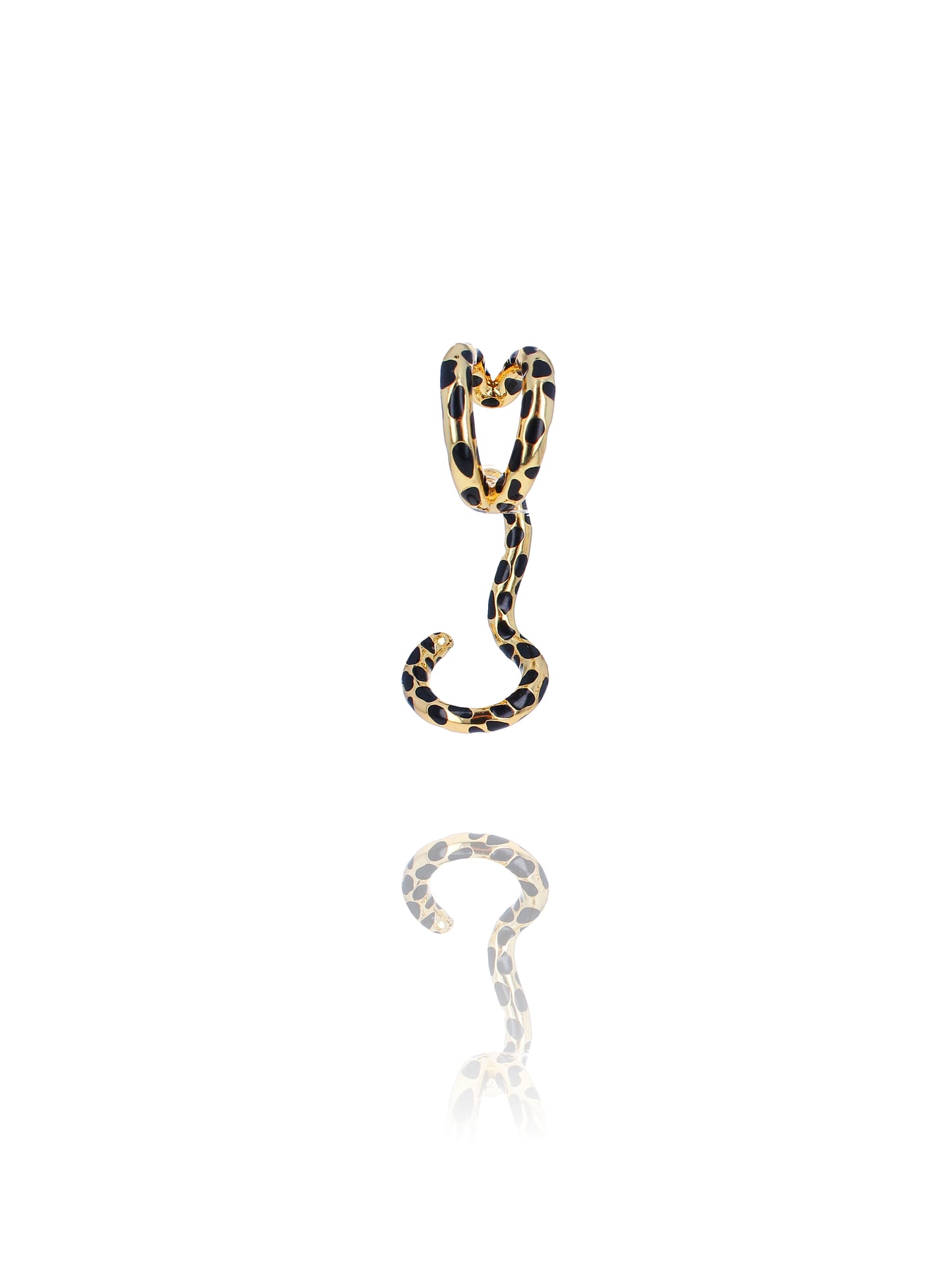 Boucle d'oreille Earcuff Léopard Or Solo